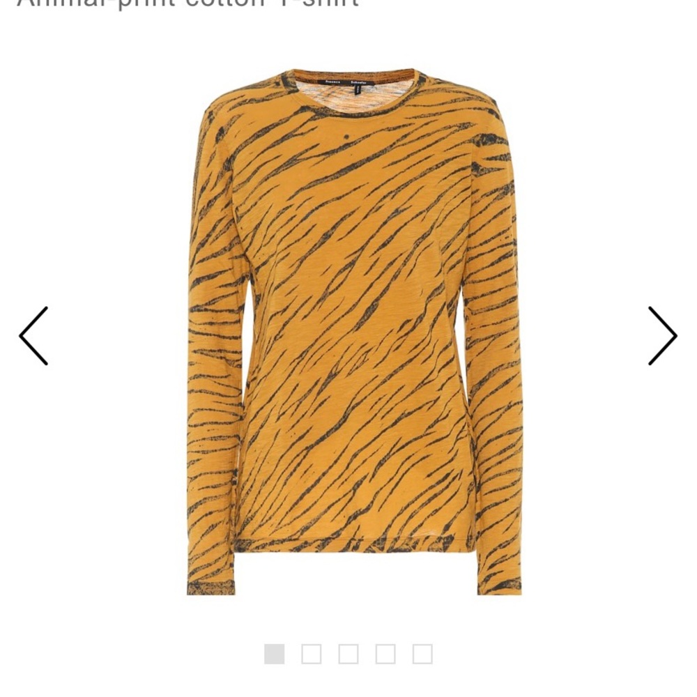 Tiger print Proenza Schouler Long-sleeve tee!!!